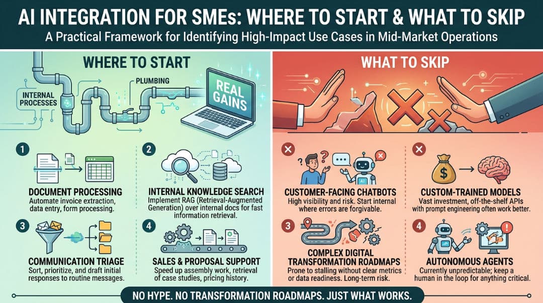 AI Integration for SMEs: Where to Start and What to Skip
