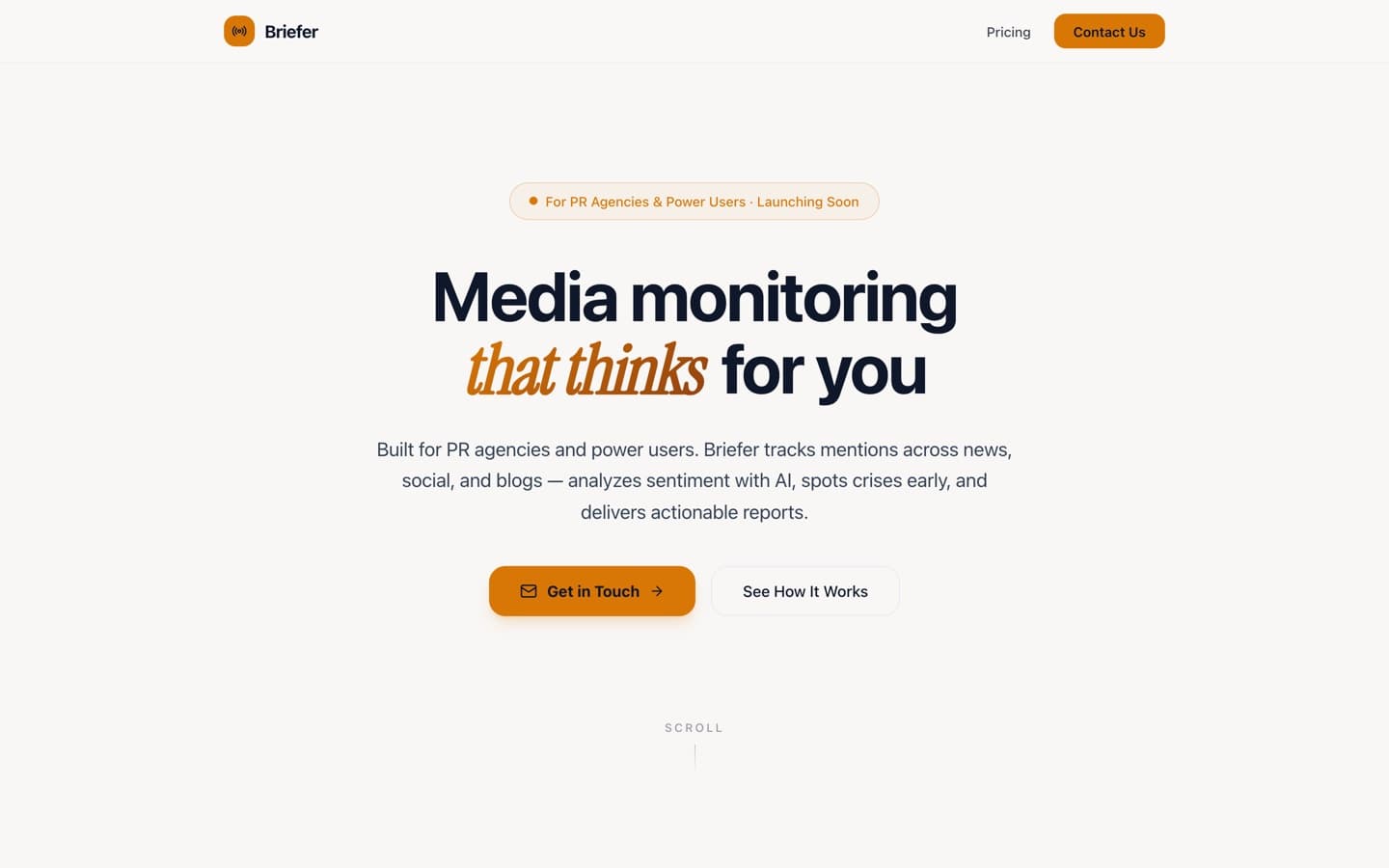 Briefer — AI Media Monitoring for PR Agencies