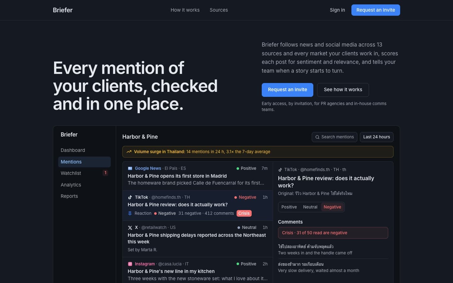 Briefer — AI Media Monitoring for PR Agencies
